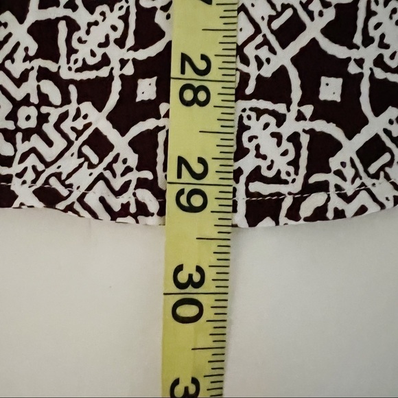 Chico’s Brown & White Open Front Rayon Cardigan Size 3 - Picture 11 of 13